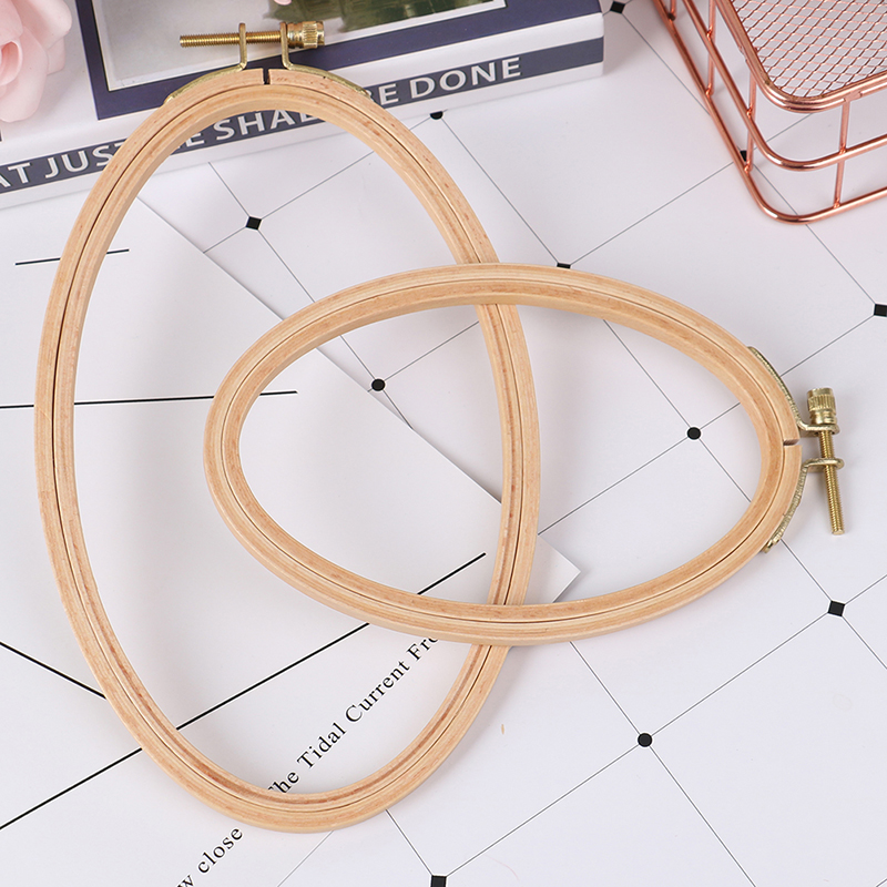 Embroidery Hoop Square - Bamboe Borduurwerk Hoepel Frame Ovaal Borduurwerk