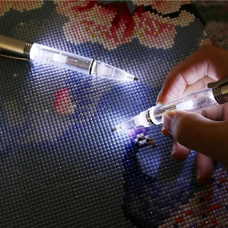 Embroidery Artwork - LED-licht Diamantschilderpen 1 st. Verlichtingsboorpen voor