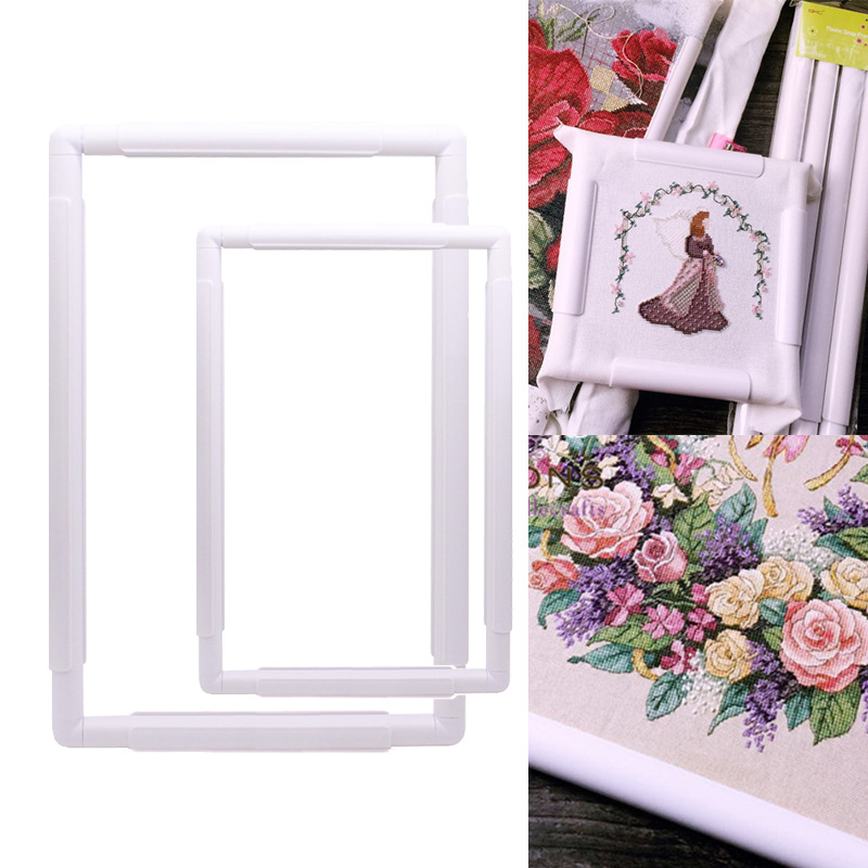 Embroidery Hoop Square - Vierkante vorm borduurraamset Plastic kruissteek Craft