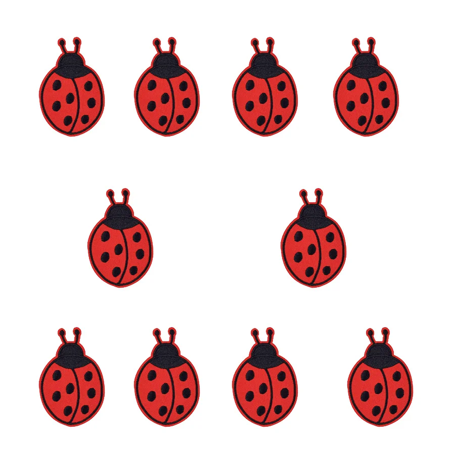 Embroidery Lady Bug - Patches Voor Kleding Ijzer Op Applique