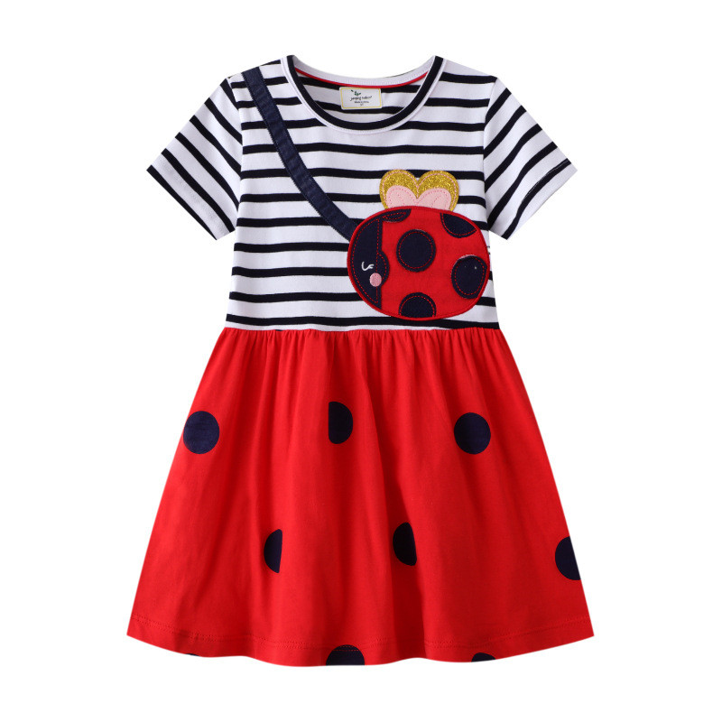 Embroidery Lady Bug - Meter springen Nieuwe collectie Lieveheersbeestje Borduren