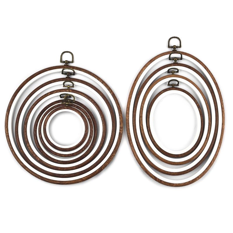 Ronde Ovale Houten Kleur Bordu - Embroidery Hoop Square recensie en prijs