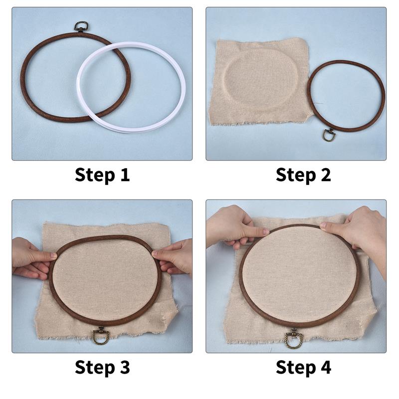 Ronde Ovale Houten Kleur Bordu - Embroidery Hoop Square recensie en prijs