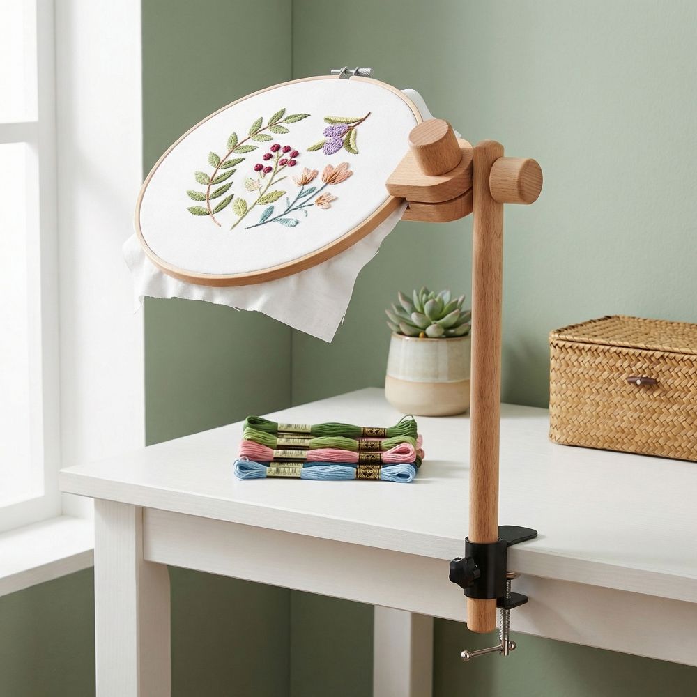 Beukenhouten borduurraam met l - Embroidery Hoop Square recensie en prijs