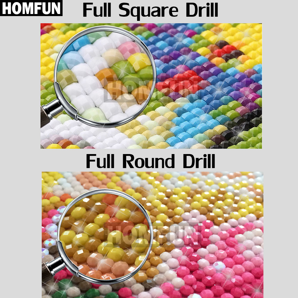 Homfun Art 5D Diy Diamant Schi - Embroidery Lady Bug recensie en prijs