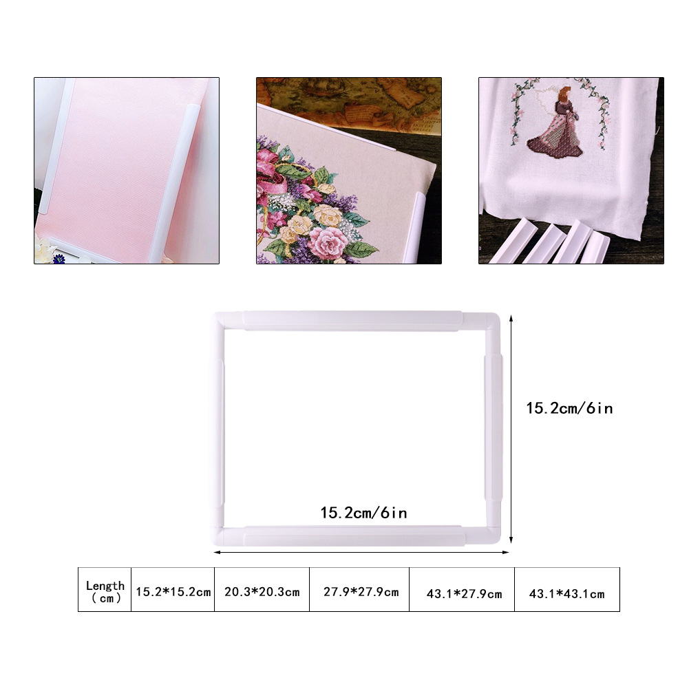 Vierkante vorm borduurraamset  - Embroidery Hoop Square recensie en prijs