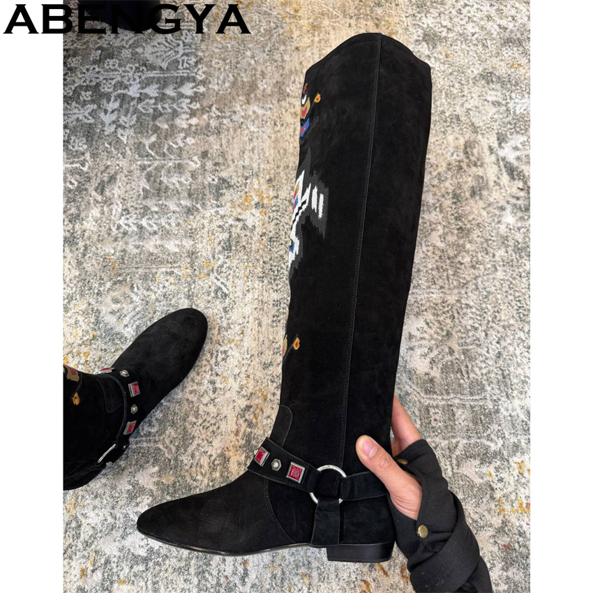 ABENGYA 2026 Winter Nieuwe Kni - Embroidery Print recensie en prijs