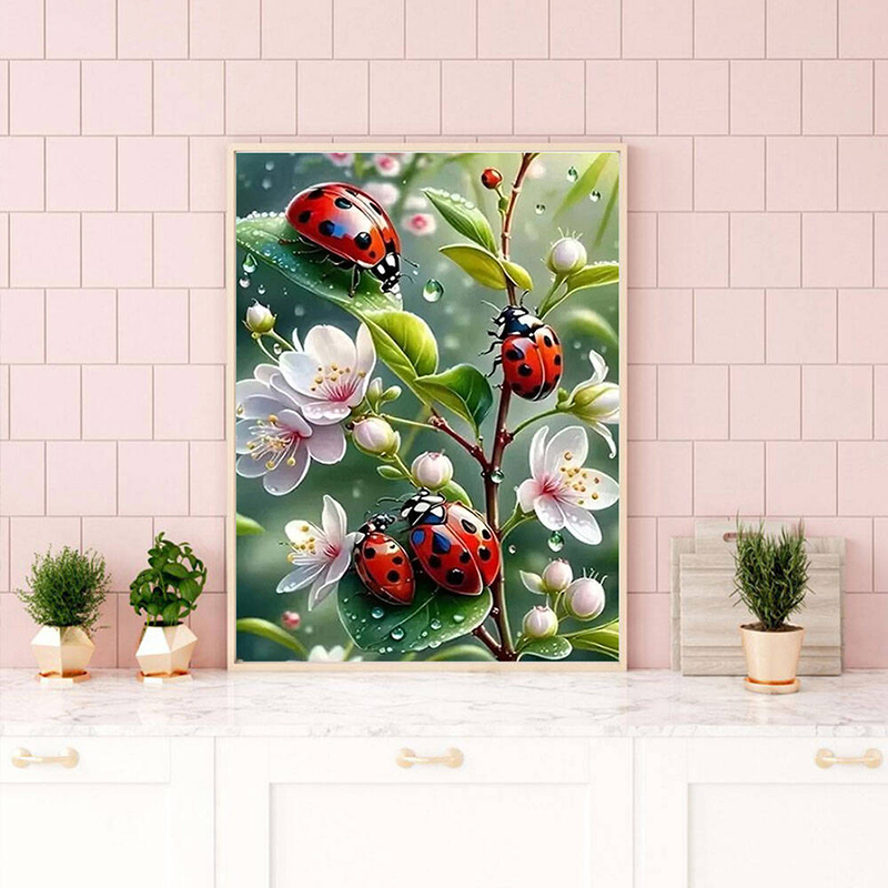 Nabi 5d diamant schilderij lie - Embroidery Lady Bug recensie en prijs