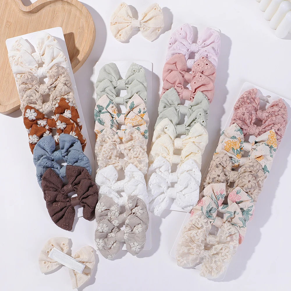 10 Stks/set Fashion Bows Hairg - Embroidery Love recensie en prijs