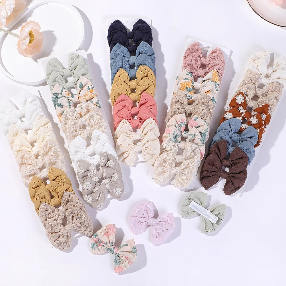 10 Stks/set Fashion Bows Hairg - Embroidery Love recensie en prijs
