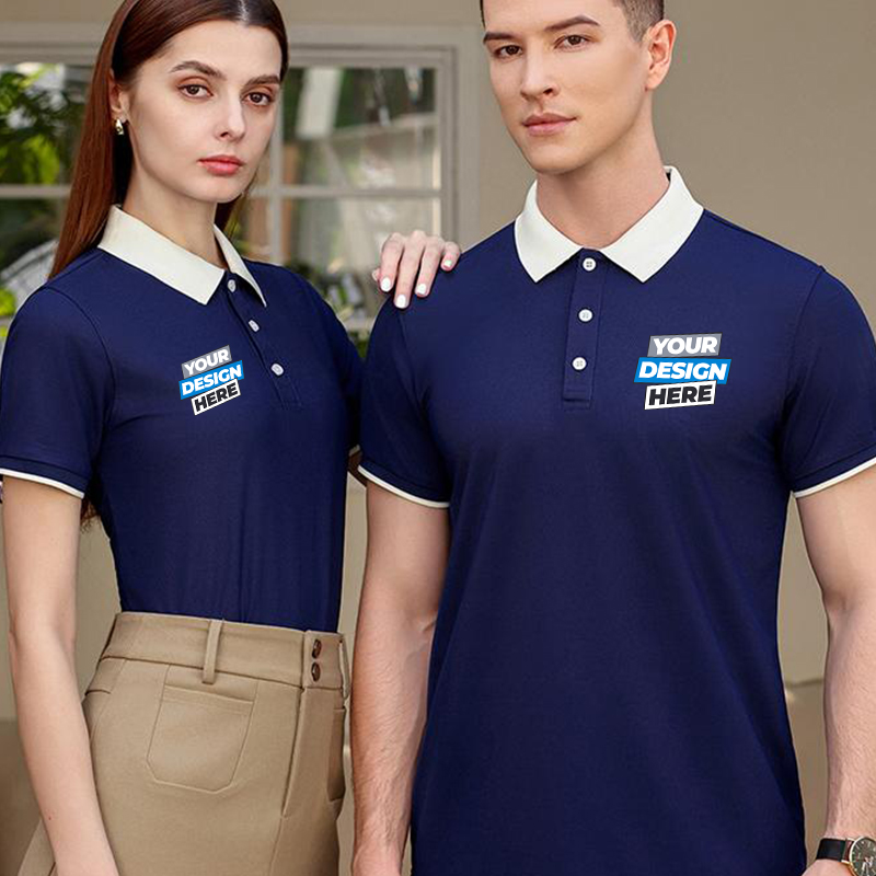 Poloshirt met kleurblokken - G - Embroidery Design Logo recensie en prijs