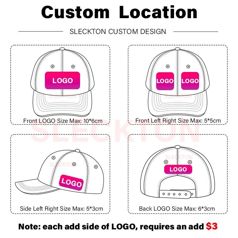 SLECKTON Custom LOGO Baseball  - Embroidery Design Logo recensie en prijs