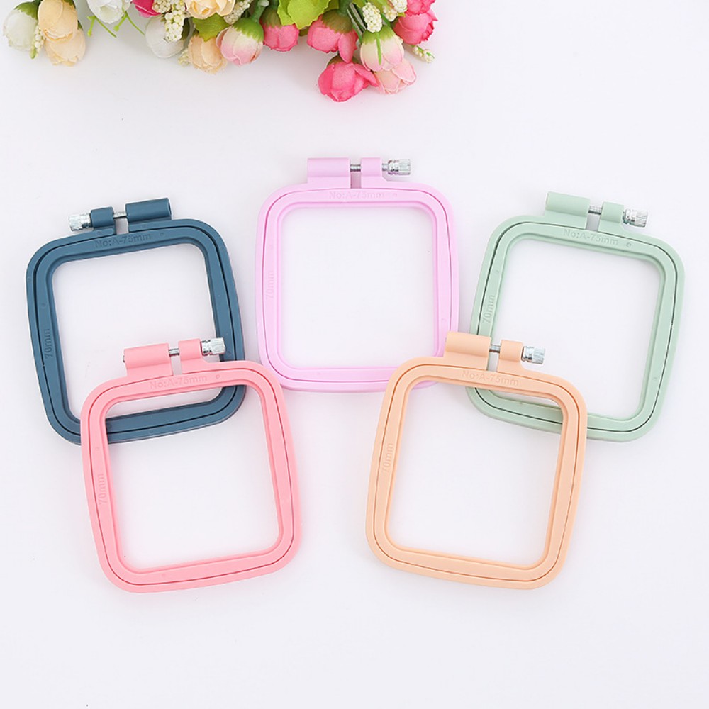 Ovale/vierkante plastic borduu - Embroidery Hoop Square recensie en prijs