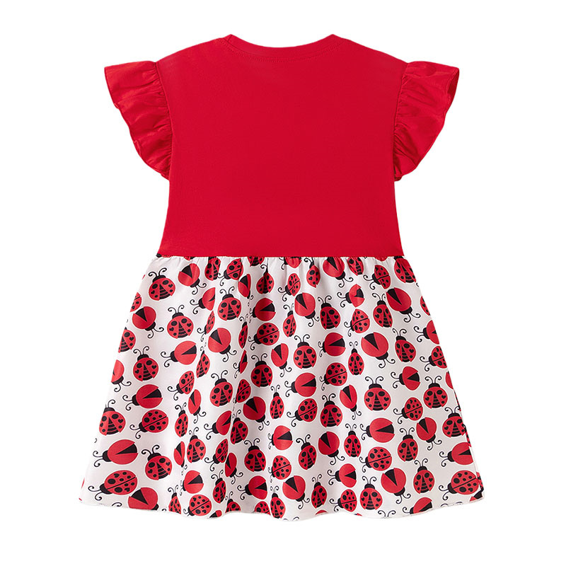 Meisjesjurken met korte mouwen - Embroidery Lady Bug recensie en prijs