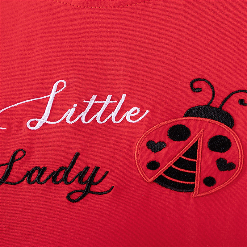 Meisjesjurken met korte mouwen - Embroidery Lady Bug recensie en prijs