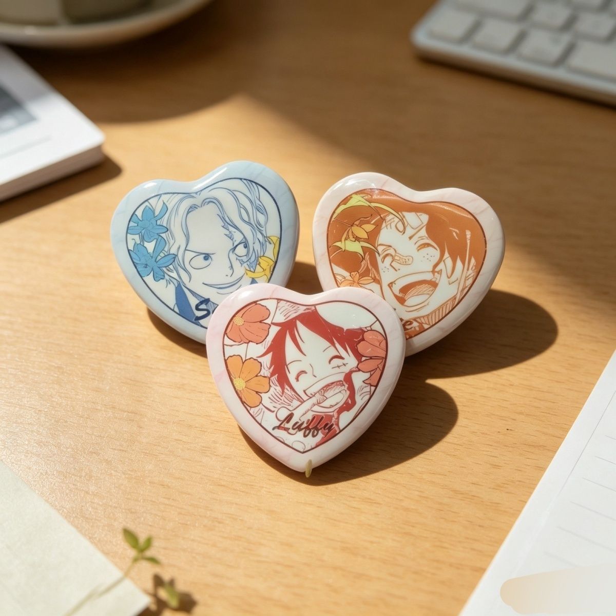 One Piece Luffy Ace Love Badge - Embroidery Love recensie en prijs